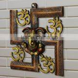 Satiya Ganesha Plate Wall Hanging Decor 9"