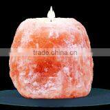 Himalayan Salt Tea Light Holder Shape 0.8 - 1.2 kg