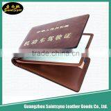 Waterproof pu Leather id Card Holder,leather Name Badge Holder Work License Case thumbnail-1