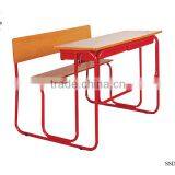 Two Seater Table Double School Desk And Chair thumbnail-3
