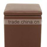 DIOU SQUARE WOODEN STORAGE OTTOMAN(DO-6104A) thumbnail-1