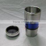 Stainless Steel Travel Mug With Plastic Circle thumbnail-5