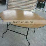 Economy Commercial Plywood Folding Table thumbnail-1