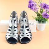 Foreign Trade Fashion Girls Princess Shoes Sandals Hollow Fish Mouth Flat Children Sandals Shoes a Silver on Behalf of Rome thumbnail-2