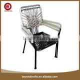 Beautiful Comfortable Countyard Mixed Colors Iron Rattan Chairs thumbnail-1