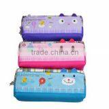 Wholesale Fashion Good Quality Cartoon One Zipper Polyester Pencil Case