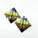 Professional Supplier Custom Scent Logo Printable Square Car Air Freshener thumbnail-3