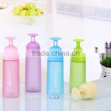 Narrow mouth frosted portable bpa free plastic drinking water bottle YB-0163,YB-0165