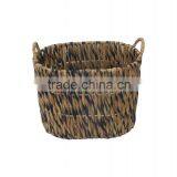 Round Water Hyacinth Baskets With Handles, Storage Water Hyacinth Baskets, Laundry Baskets, Natural Material With Good Price thumbnail-4