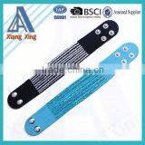 Wide Single Wrap Rhinestone Leather and Crystal Wrap Bracelets thumbnail-4