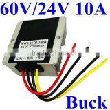 Waterproof 60v to 24v dc Voltage Regulator 40-72v to 24v 10A Long Time Work Buck Converter Step Down Power Supply Module