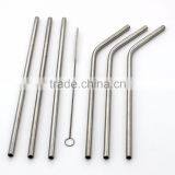Stainless Steel Straws, Bent Drinking Straws, With Free Cleaning Brushes Drinking Straws for Tumbler thumbnail-1