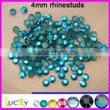 korean quality hot fix rhinestuds ,iron-on rhinestuds, dark sky blue