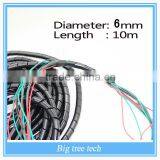2016 Black Diameter 6mm 33Ft.(10M) Spiral Cable Wire Wrap Tube PC Manage Cord