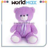 Custom Lavender Plush Soft Teddy Bear thumbnail-1