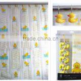 Rainbowl Animal Design Colorful Ducks 100%POLYESTER Shower Curtain Set thumbnail-2