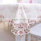 Hot Popular Homeuse Wedding Embroidery Table Cloth New Design