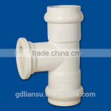 PVC Fitting Tee (Flange x Gasket x Gasket) Foshan China Lesso pvc pipe and fittings PVC Fittings