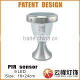 Hight LUMEN Stainless Steel Solar Wall Top Light With PIR Sensor Solar Garden Light Solar Fence Light thumbnail-1