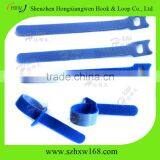 Hook Loop Nylon Cable Straps Reusable Wire Strap Ties Blue thumbnail-4