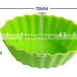 A03-10 Green Oval Silicone Cake Moulds /silicone Cupcake Mould/ Muffin Mould thumbnail-5