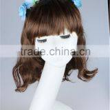 Manufacture Directly Sale Blue PE Flower Headbands for Girls thumbnail-1