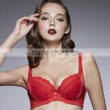 ORA2043+OFA2043 Popular Lace Odm Oem Women Ladies no Padding Underwear Push up Natural Lace Sexy Bra & Panties Sexy Bra Set thumbnail-5