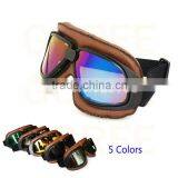 Motocross Goggles Sunglasses Aviator Pilot Cruiser Scooter ATV Goggle 5 Lens thumbnail-6
