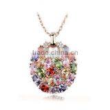 Authentic Austrian multicolor crystal necklace