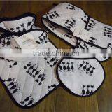 100%cotton Kitchen Oven Mitten Set