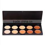 Chinese Factories Wholesale Custom Black 10 Slot Cosmetic Box, Fashion Beautiful Eye Shadow Box