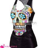 Black Scary Ladies Skull Snake 3D Printed Tank Top BX121 Tank Top Women thumbnail-5