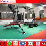 CE Certificate Hydraulic Log Trailer With Crane thumbnail-1