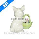Bunny With Easter Basket Figurine thumbnail-2