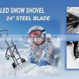 Folded Snow Shovel With Wheels thumbnail-1