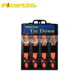 H90055 Heavy Duty Set of 4 Snap-on Ratchet Tie Down Straps. thumbnail-1