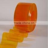 Yellow Orange Clear PVC Strip Door Curtain thumbnail-1