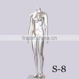 Wedding Dress Silver Sexy Female Mannequin Without Head for Sale