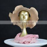 Wholesale Gold Realistic Mannequin Head for Wig and Hat Display thumbnail-4