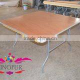 8 Seater Square Folding Table thumbnail-1