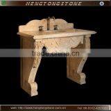 Victorian Style Marble Bathroom Vanity Top thumbnail-1