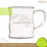 Elegant New Borosilicate Handmade Crystal Clear Beer Glass thumbnail-1