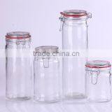 Hot-sell Clear Glass Jar With Metal Clip thumbnail-3