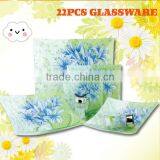Round Shape Glass Plate With Decal thumbnail-4