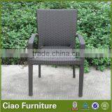 Outdoor PE Rattan Furniture Garden Arm Chair With Cushion thumbnail-1