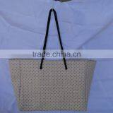 Fashion Canvas Shopping Bag With Dot Pattern for Women thumbnail-2