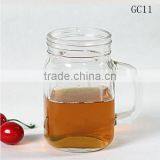 Glass Beer Mug Cup With Handle GC11 thumbnail-1