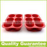 Round 6 Cup Silicone Muffin Pan ,silicone Baking Mold , Microwave Cake Baking Pan thumbnail-4