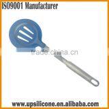 Silicone Draining Spoon With Stainless Steel Handle thumbnail-4