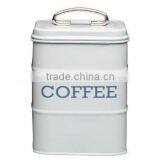 Hot Sale Colorful Round Metal Bread Flour Cookies Storage Bin Kitchen Flour Canister thumbnail-3